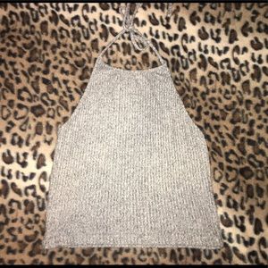 Grey Brandy Melville Halter Top